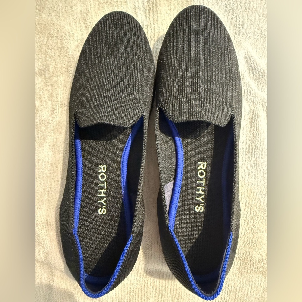 Rothy's Black and Blue Flats